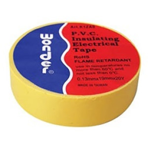 TAINIA ΜΟΝΩΤΙΚΗ WONDER ΚΙΤΡΙΝΟ 19mm x 20m κλέμες κάπς